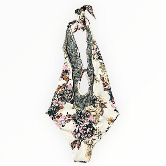 Maaji Jacobean Maia Plunge One Piece Size Medium - Picture 3 of 9